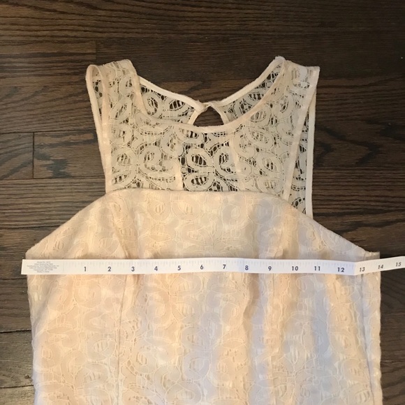 Gorgeous cream lace spring dress size 6 - Picture 3 of 8